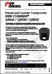 Pistons and Cylinder Components - New Cummins Pistons and Cylinder Components - New Cummins