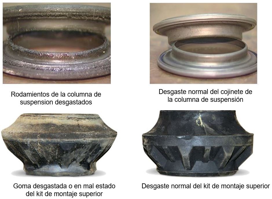 PIC_ES Cojinetes de puntal y kits de montaje superior