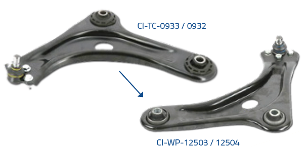 MOOG - Buje de Plástico a Metal - Brazos estabilizadores de suspensión - CI-TC-0933/0932 - CI-WP-12503/12504 MOOG - Buje de Plástico a Metal - Brazos estabilizadores de suspensión - CI-TC-0933/0932 - CI-WP-12503/12504