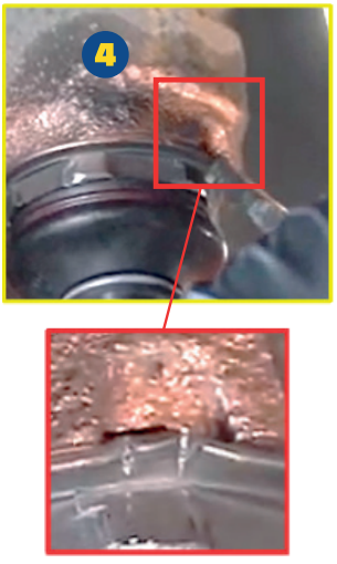 MOOG - ‘punch’ the ball joint collar into the dedicated notch MOOG - ‘punch’ the ball joint collar into the dedicated notch