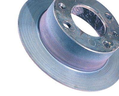 Brake Disc heavily worn with surface grooves Brake Disc heavily worn with surface grooves