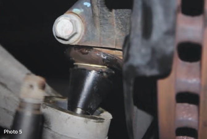 seized-ball-joint-insert Patented pressed-in cover plate design. Belleville Washer. The Belleville Spring-Steel Washer preloads the bearing to maintain optimum ball-to-bearing clearance longer than typical assemblies. Belleville Washer can exert up to 100 lbs. of force.