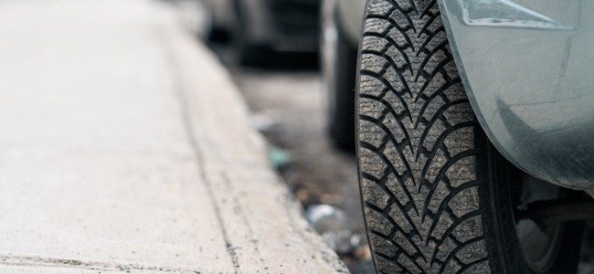 Car-Tire-Turned-Toward-Curb